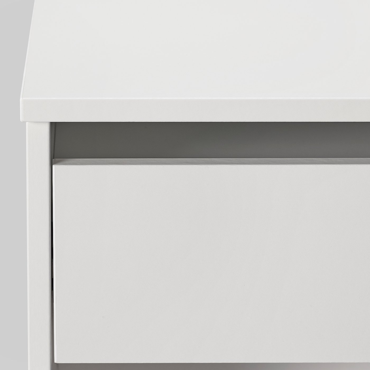 ドレッサー　スツール付き【IKEA】 MALMSLÄTT マルムスレット ドレッサー スツール付き, ホワイト