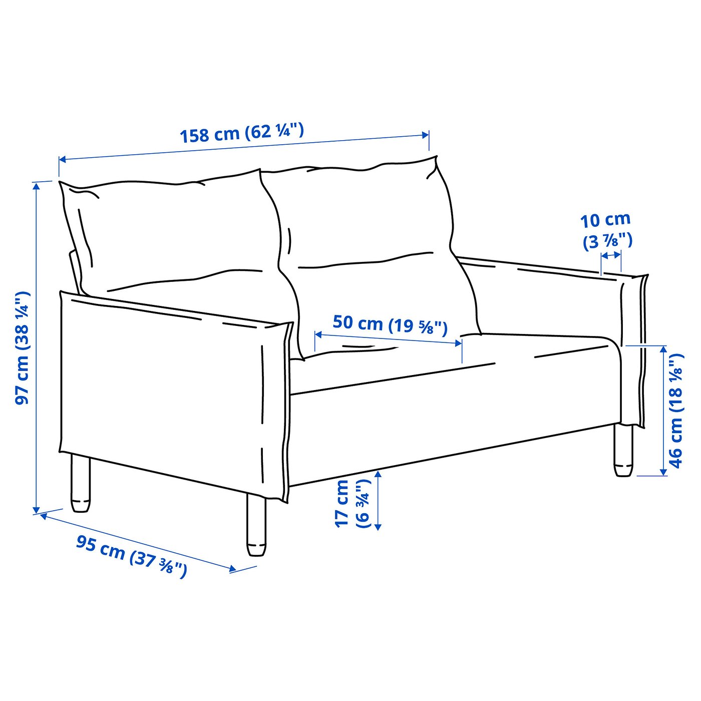MANNARP マッナルプ 2人掛けソファ, グンナレド ベージュ - IKEA