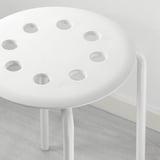 MARIUS マリウス スツール, ホワイト, 45 cm
