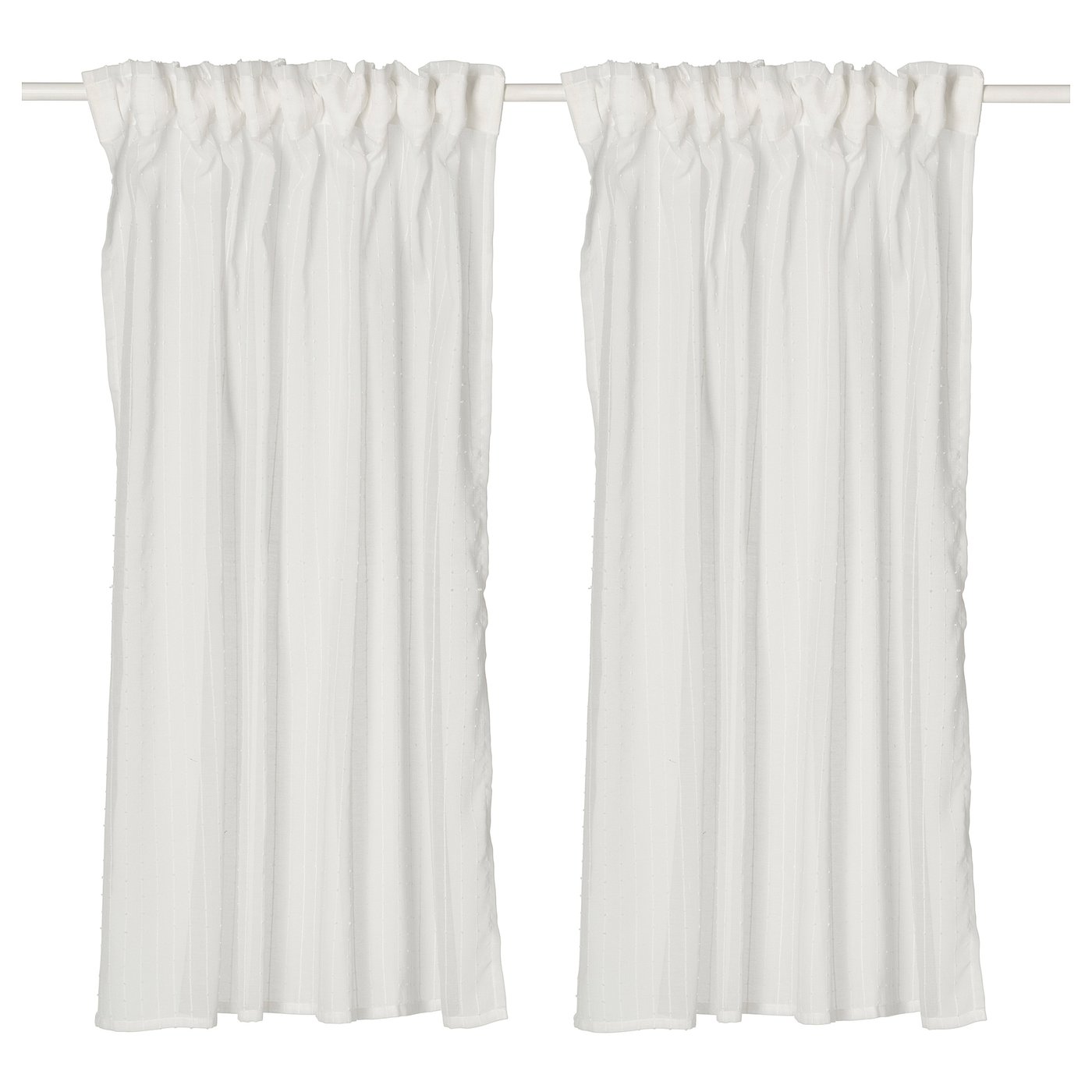 白（ホワイト）のレースカーテン・ボイルカーテンの通販 - IKEA IKEA メレーテ ホワイト ドレープカーテン