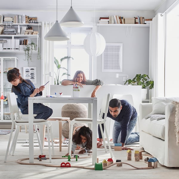 IKEA ダイニングテーブルセット 白 メルトルプ