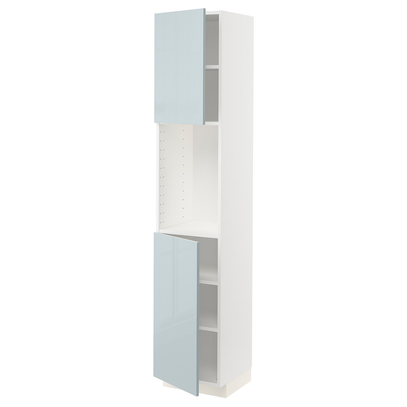 【全国送料込み】イケア ハイキャビネット 扉2枚付 ホワイト 70x199 cm metod-high-cabinet-with-