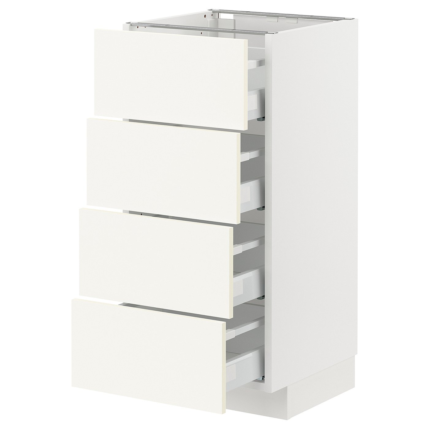 【新品】IKEA マキシメラ 引き出し 4個セット METOD メトード / MAXIMERA マキシメーラ ベースキャビネット 引き出し