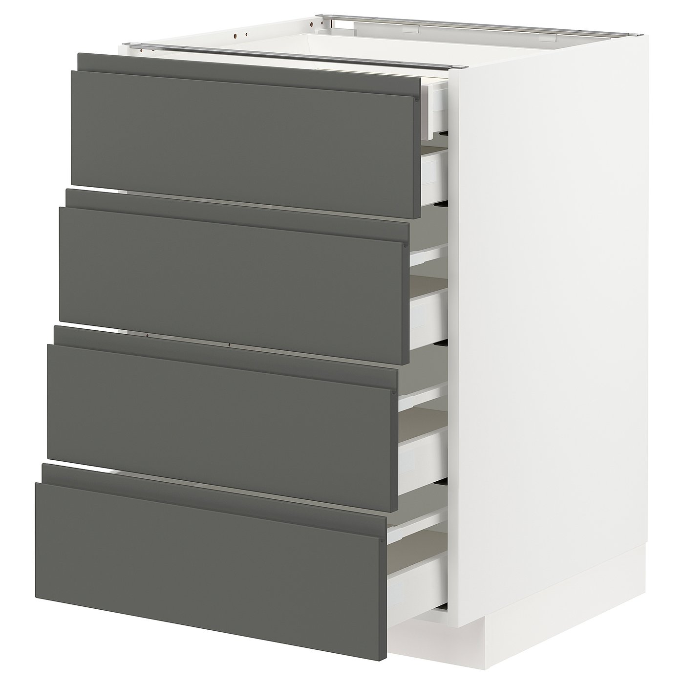【新品】IKEA マキシメラ 引き出し 4個セット METOD メトード / MAXIMERA マキシメーラ ベースキャビネット 引き出し