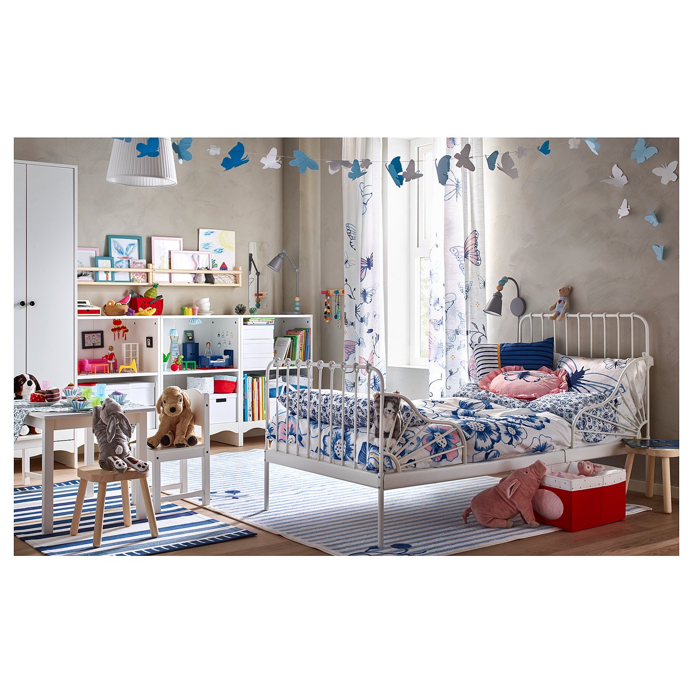 IKEA・イケア MINNEN ミンネン 伸長式ベッドフレームとすのこ
