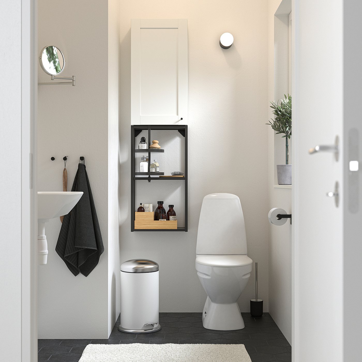 MJÖSA ミョーサ ペダル式ゴミ箱, ホワイト, 12 l - IKEA