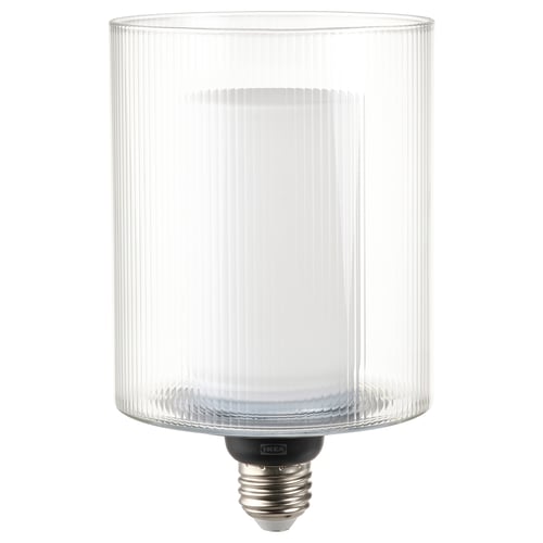 MOLNART モールナルト LED電球 E26 150ルーメン, 円筒形 ガラス/ストライプ, 110 mm