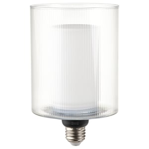 MOLNART モールナルト LED電球 E26 150ルーメン, 円筒形 ガラス/ストライプ, 110 mm
