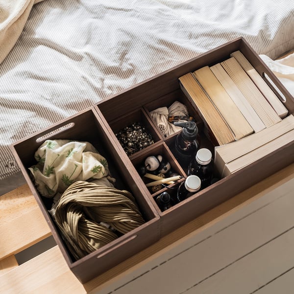 Nabbig ネッビグ 収納ボックス ブラウン 17x26x15 Cm Ikea