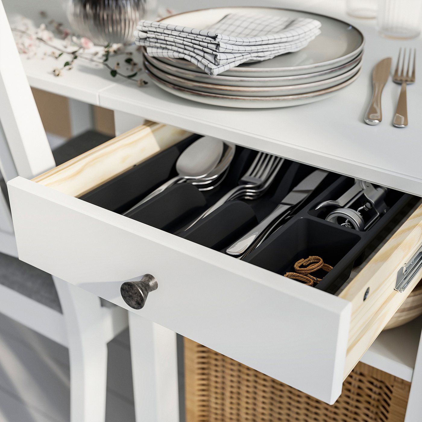 NÄSINGE ネースィンゲ / NÄSINGE ネースィンゲ テーブル＆チェア2脚