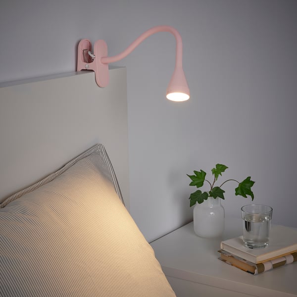 NÄVLINGE ネーヴリンゲ LEDクリップ式スポットライト, ライトピンク