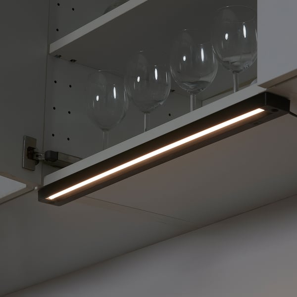 NON ノン LEDワークトップ照明, ブラック, 60 cm