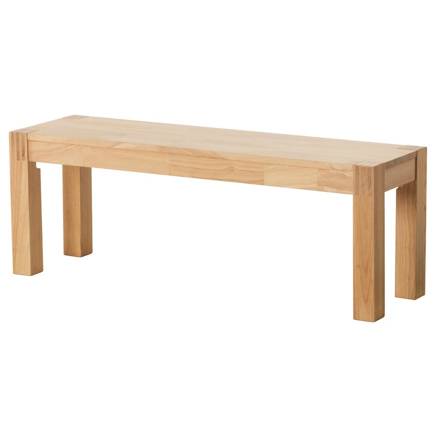 NORDBY ノールドビー ベンチ, ゴムノキ, 125 cm IKEA