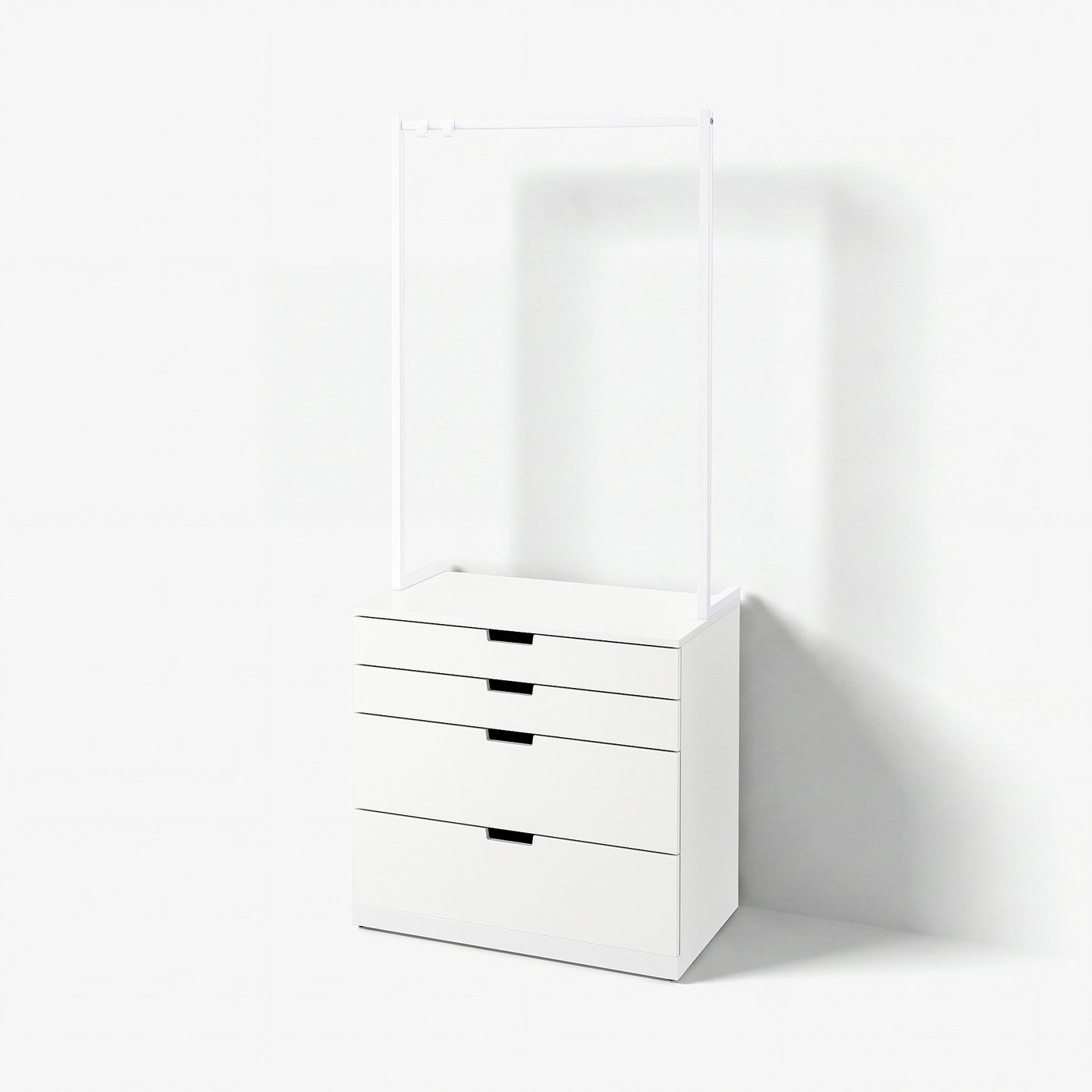 NORDLI ノールドリ チェスト（引き出し×4）, ホワイト, 80x192 cm - IKEA