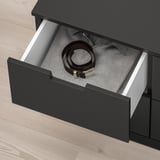 NORDLI ノールドリ チェスト（引き出し×6）, チャコール, 120x54 cm