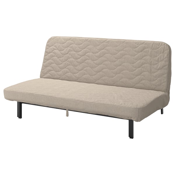Nyhamn ニーハムン 3人掛けソファベッド ポケットスプリングマットレス ヒリエ ベージュ Ikea