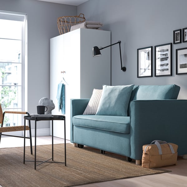 PÄRUP ペルプ 2人掛けソファベッド, フリードトゥナ ダークグレー  