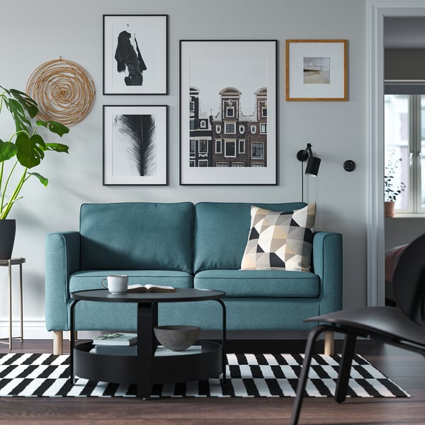 PÄRUP ペルプ 2人掛けソファ, フリードトゥナ ダークグレーブルー - IKEA 