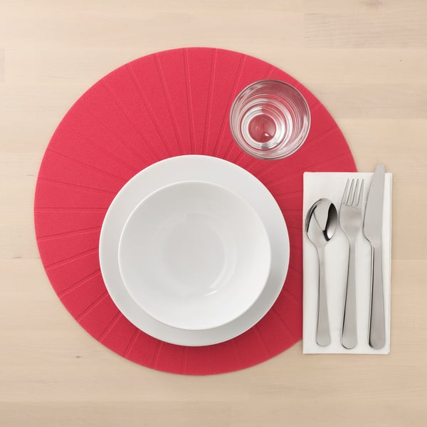 Panna パンノー ランチョンマット レッド Ikea