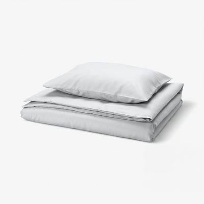 PILTANDVINGE ピルタンドヴィンゲ 掛け布団カバー&枕カバー, グレー, 150x200/50x60 cm