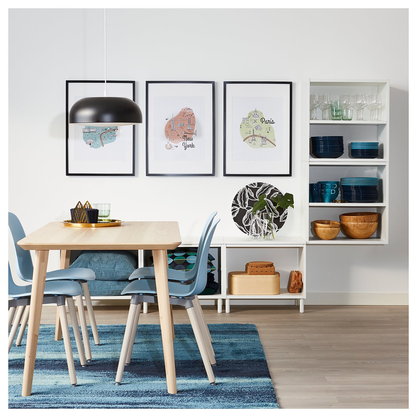 キャビネット・サイドボード IKEA PLATSA PLATSA プラッツァ キャビネット 扉/引き出し付き, ホワイト/SANNIDAL