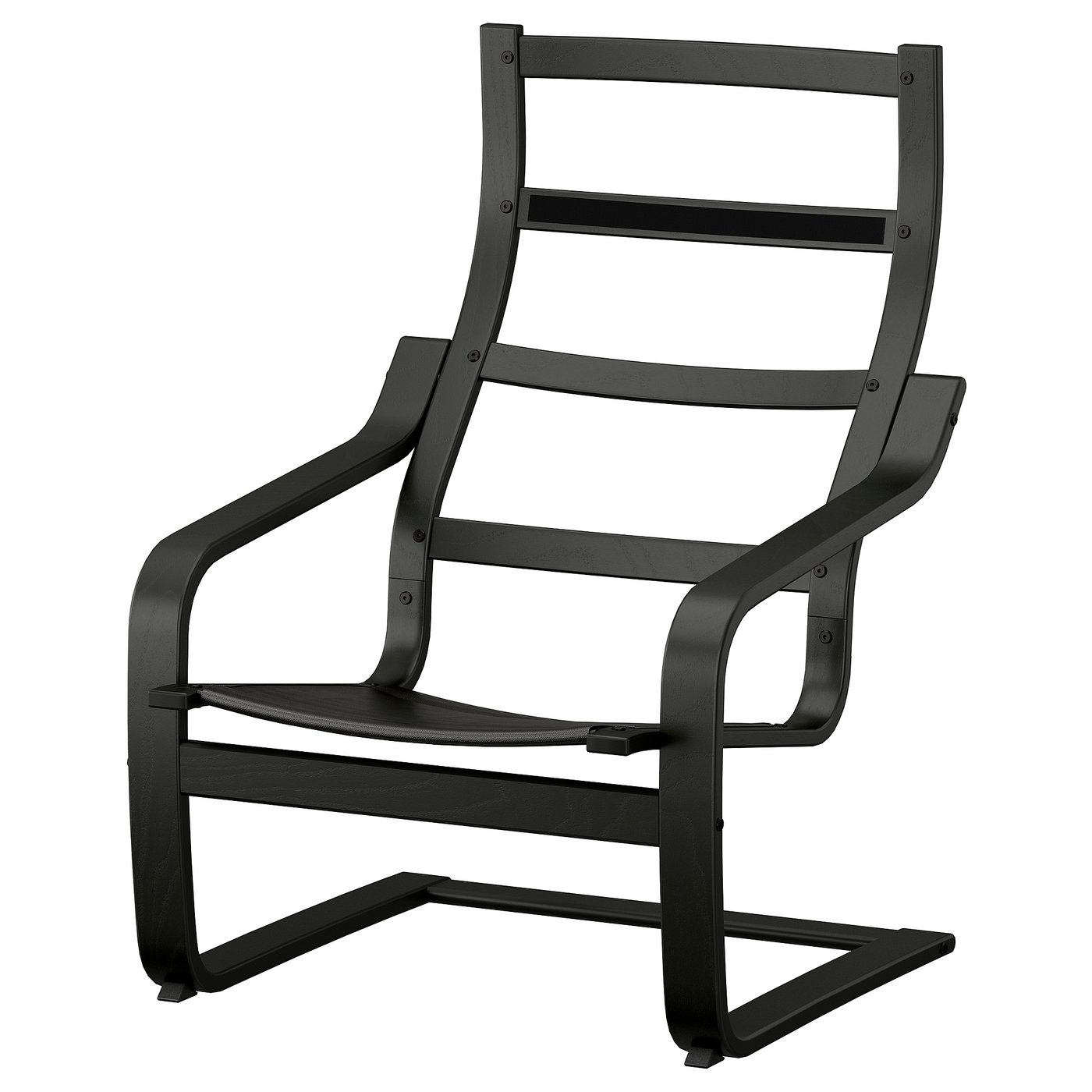 POÄNG ポエング パーソナルチェア フレーム, ブラック - IKEA