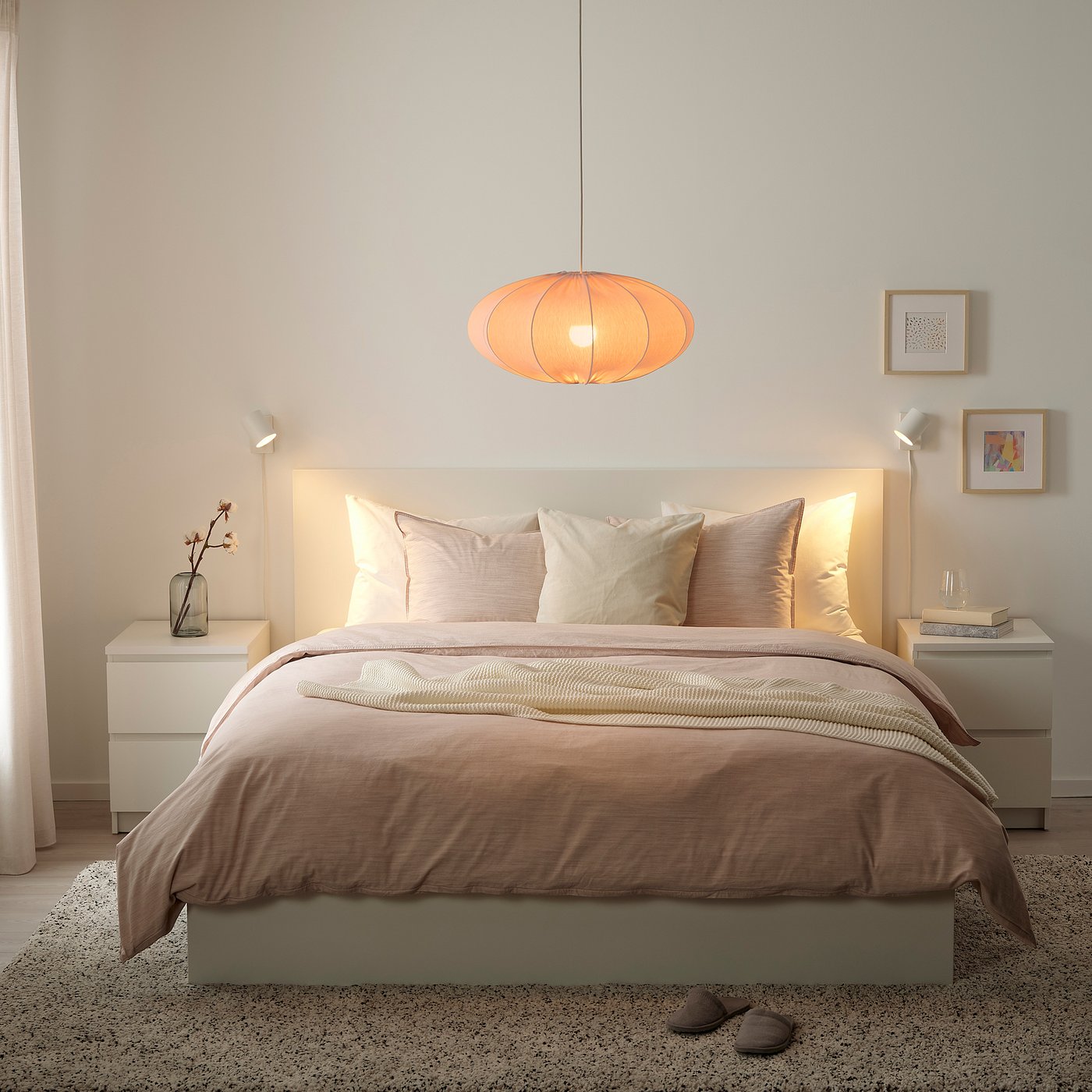 Regnskur レグンスクール Sunneby スンネビ ペンダントランプ ピンク Ikea