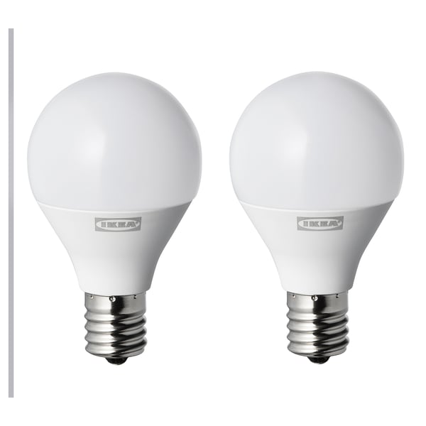 Ryet リーエト Led電球 E17 250ルーメン 球形 オパールホワイト 2 ピース Ikea Ryet リーエト Led電球 E17 250ルーメン 球形 オパールホワイト 2 ピース Ikea