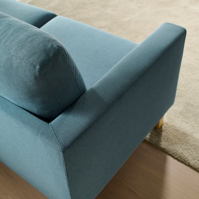 SALTSJÖBADEN サルトショバーデン 3人掛けソファ 寝椅子付き, フリードトゥナ ダークグレーブルー