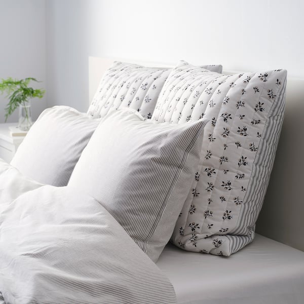 Sandlupin サンドルピン クッションカバー ホワイト グレー Ikea