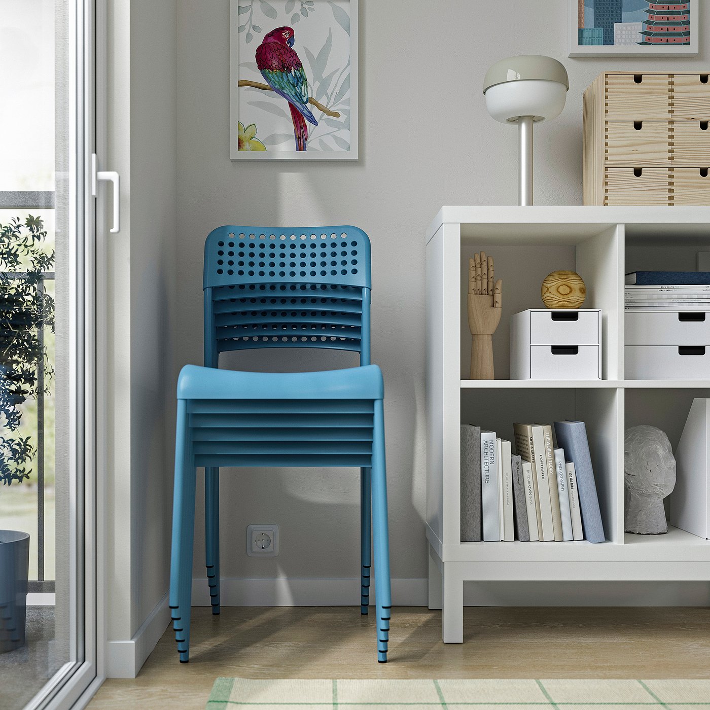 【引き取り限定】IKEA リルローネス チェア 2脚& サンドスベリテーブル SANDSBERG サンドスベリ テーブル＆チェア2脚, ブラック ブラック