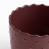 SESAMFRÖN セサムフローン 鉢カバー, 室内/屋外用 ブラウンレッド, 9 cm