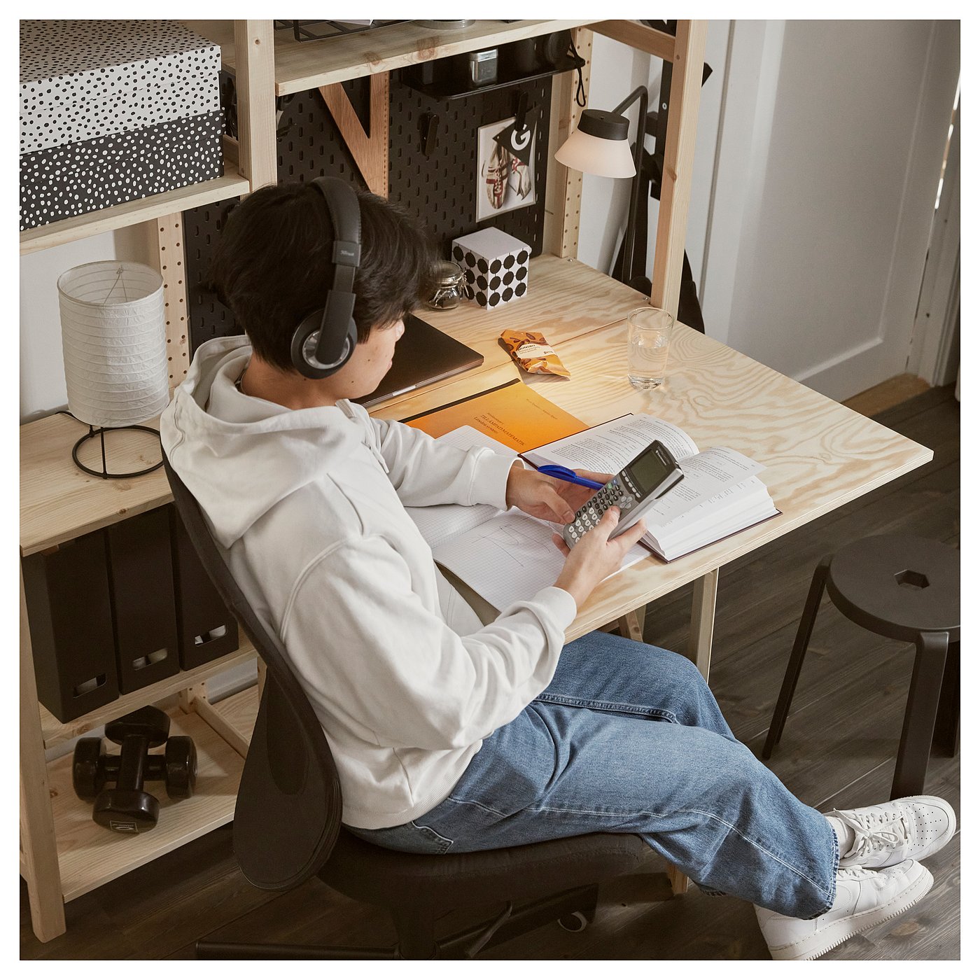 ★ジモティ割あり★ IKEA シェルフ ブラック H147×D39×W77 クリーニング済み TK1199 FJÄLLBO フィエルボ サイドボード, ブラック, 111x47x95 cm - IKEA