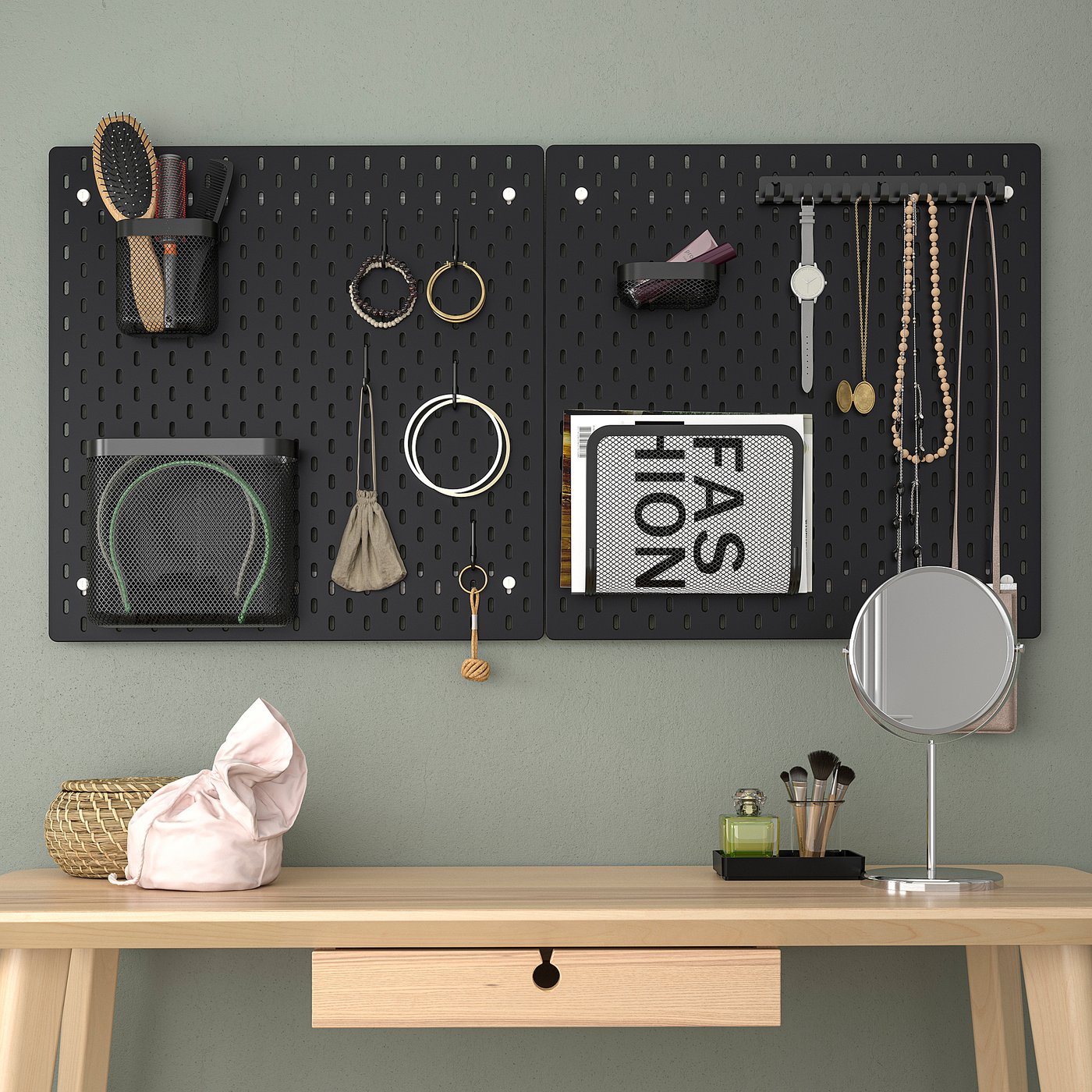 SKÅDIS スコーディス フックラック, ブラック - IKEA