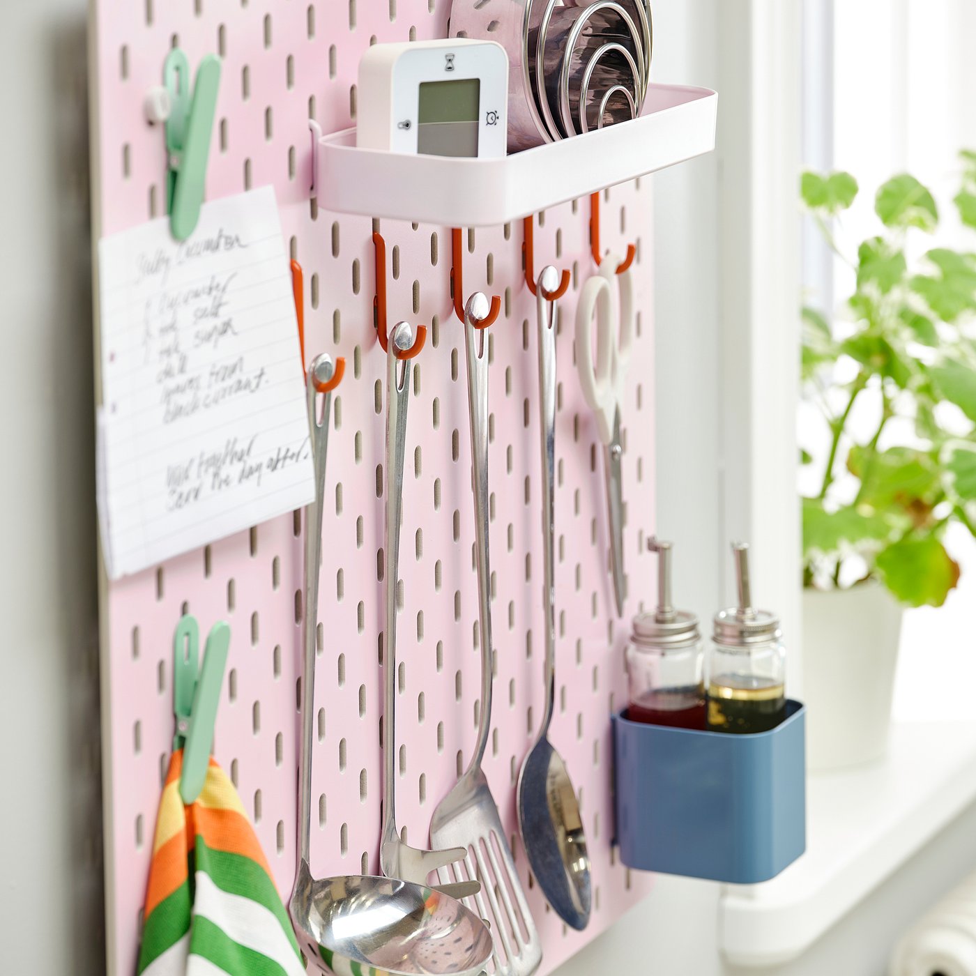 新品未開封 IKEA スコーディス 有孔ボード 2枚セット ブラウン