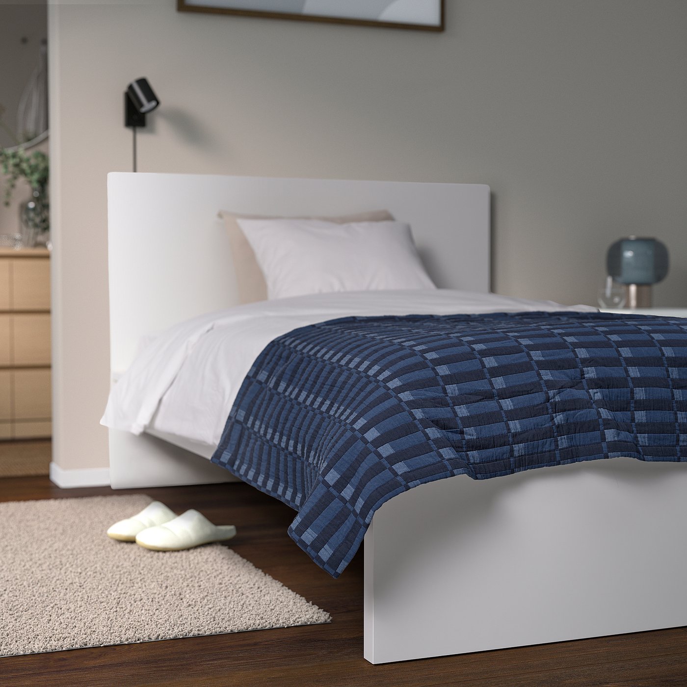 SKOGSKOVALL スコグスコヴァル マルチカバー, ブルー, 160x250 cm - IKEA