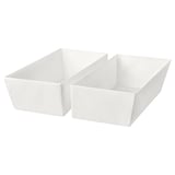 SKUBB スクッブ ボックス, ホワイト, 47x22x13 cm