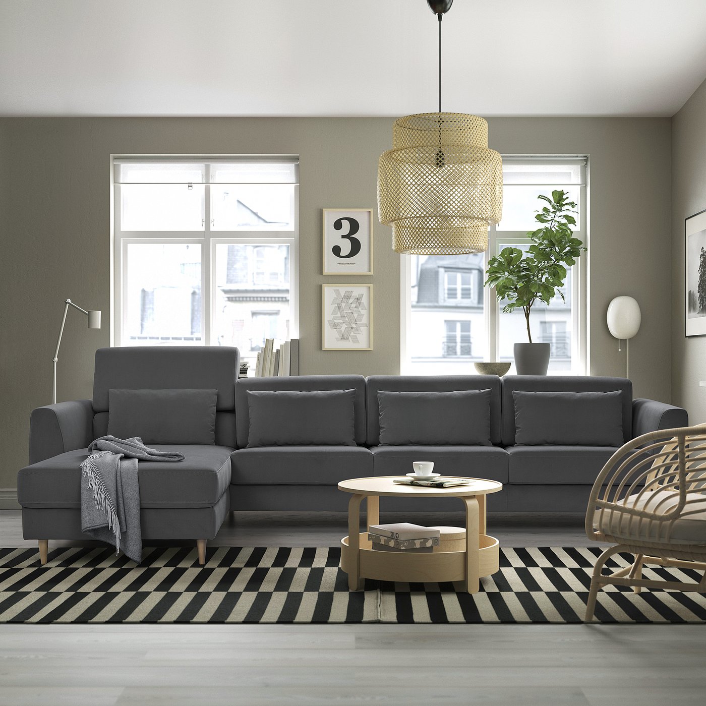IKEA ガーデンチェア　ユトホルメン　2つセット　ダークグレー L字型ソファ IKEA ガーデンチェアユトホルメン2つセットダークグレー L字型ソファ