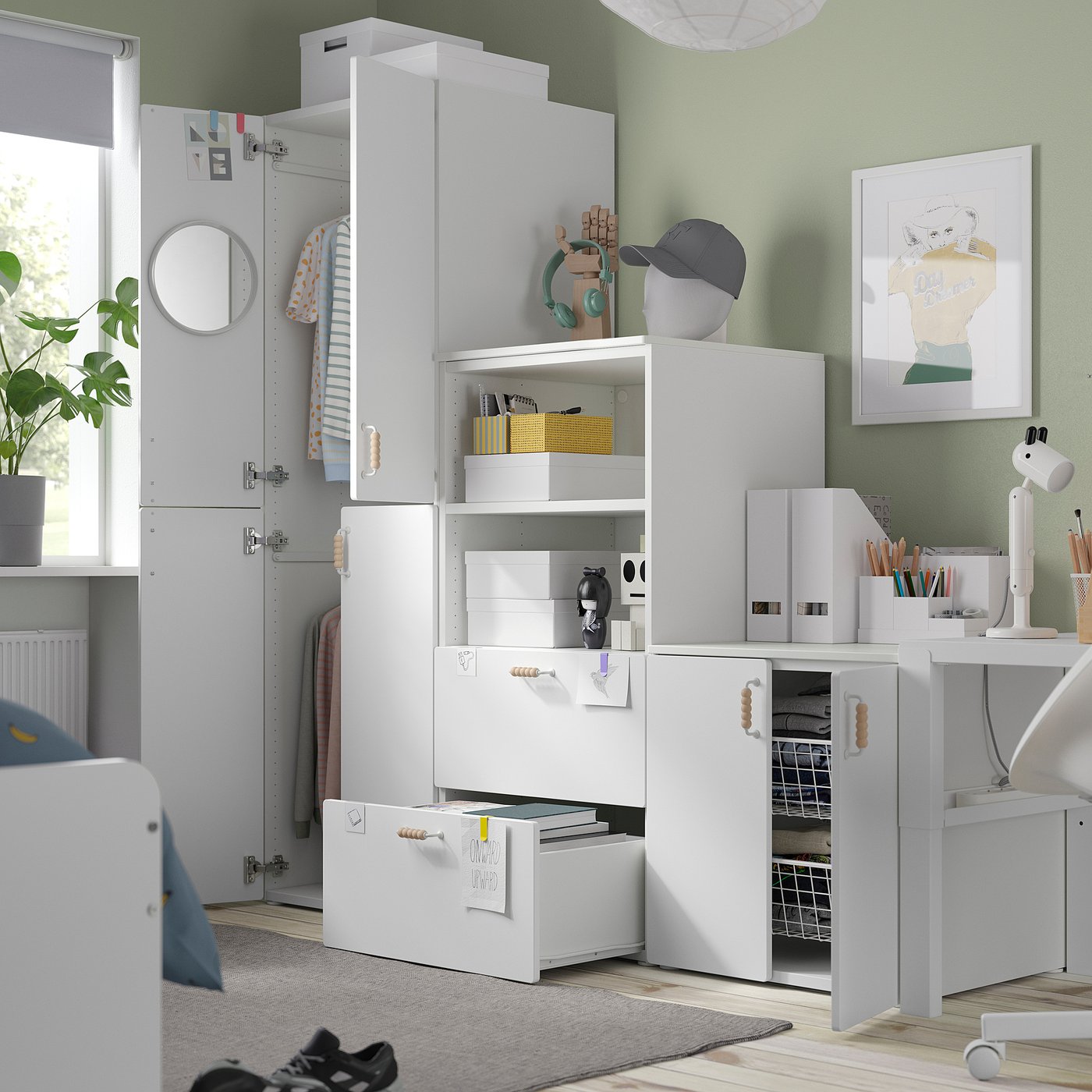 IKEA PLATSA プラッツァ 専用脚セット laetthet-leg-blue-
