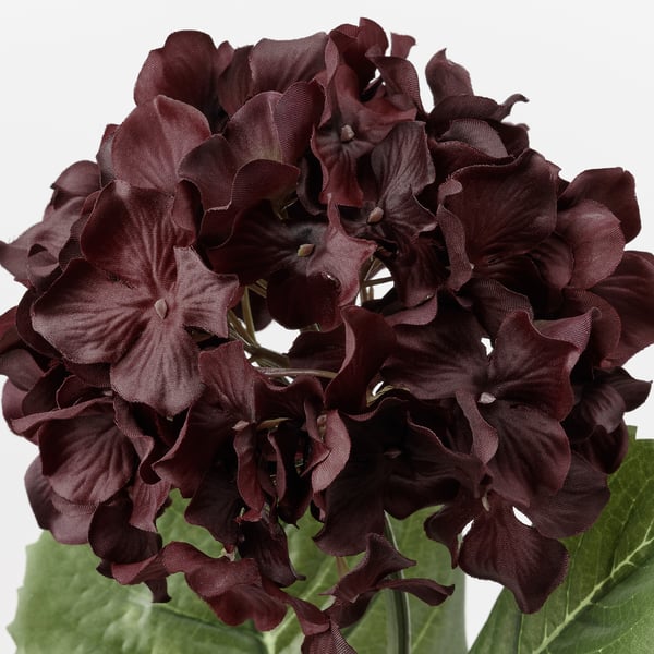 Smycka スミッカ 造花 室内 屋外用 アジサイ ダークレッド 60 Cm Ikea