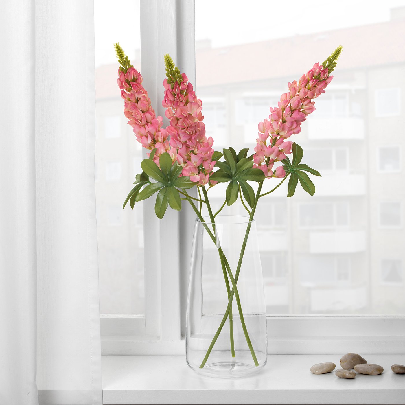 Smycka スミッカ 造花 ルピナス ダークピンク Ikea