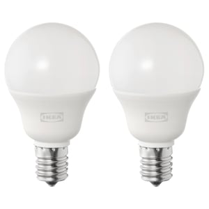 SOLHETTA ソールヘッタ LED電球 E17 440ルーメン, 球形 オパールホワイト