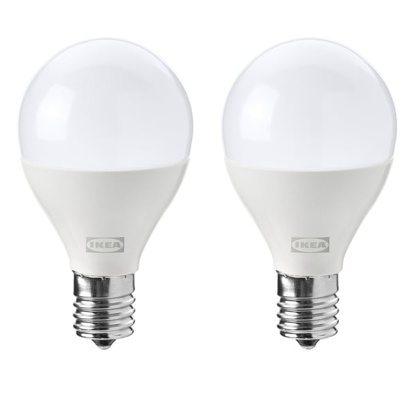 SOLHETTA ソールヘッタ LED電球 E17 810ルーメン, 調光可能/球形 オパールホワイト, 45 mm