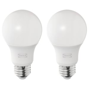 SOLHETTA ソールヘッタ LED電球 E26 810ルーメン, 調光可能/球形 オパールホワイト