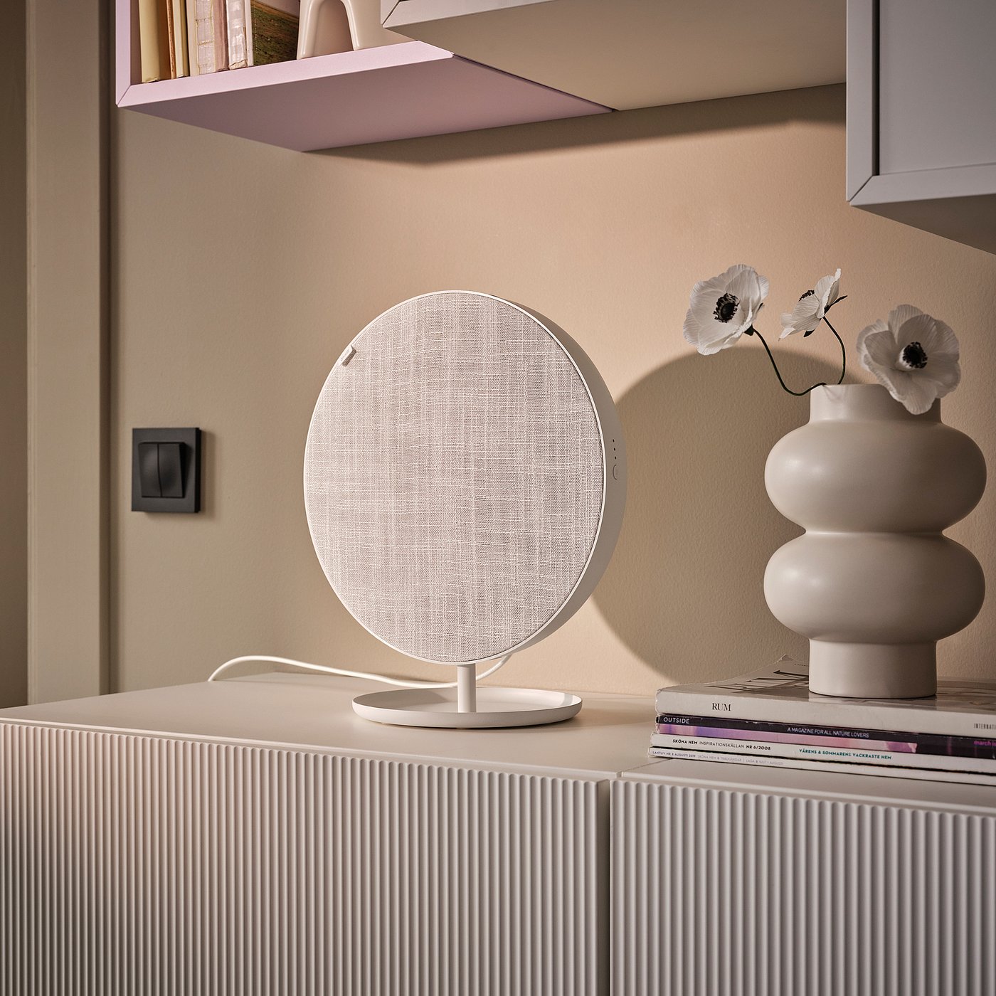 SOLSKYDD ソルシッド Bluetooth スピーカー, ホワイト, 29 cm - IKEA