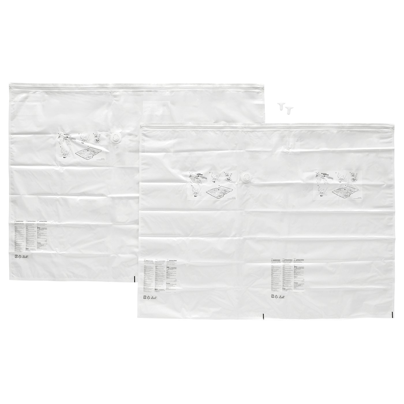 SPANTAD スパンタド 布団圧縮袋, ライトグレー, 100x130 cm2 ピース - IKEA