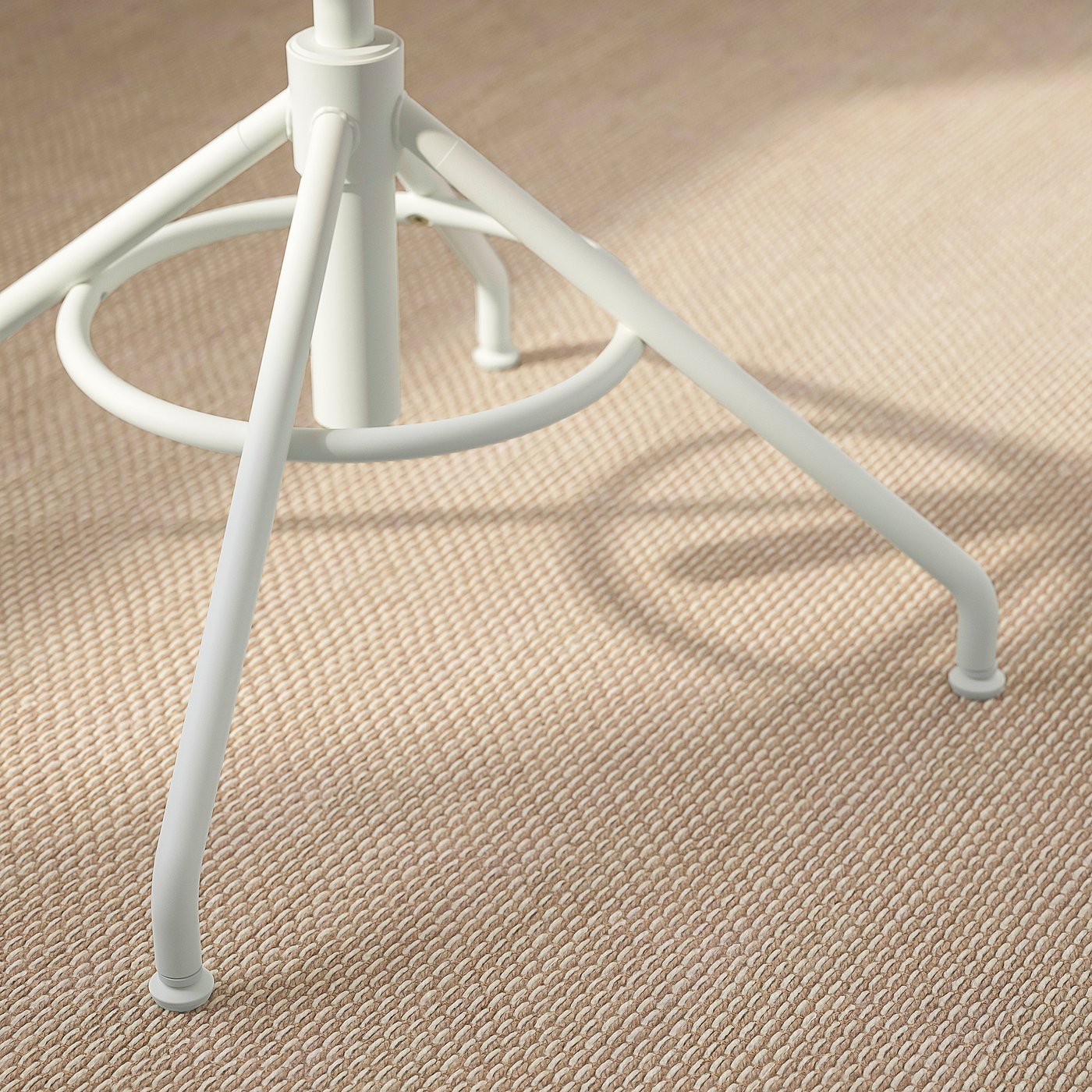 STIGBYGEL スティグビゲル 回転チェア アームレスト付, ベージュ