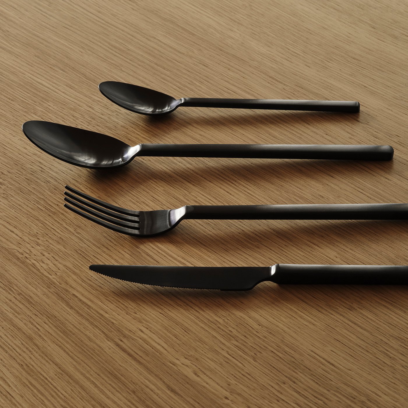 m*様 IKEA ストックホルム 2025 カトラリー24点セット, ブラック stockholm-2025-24-piece-