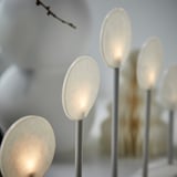 STRÅLA ストローラ LEDキャンデラブラ, 棒付きキャンディー 電池式/ホワイト