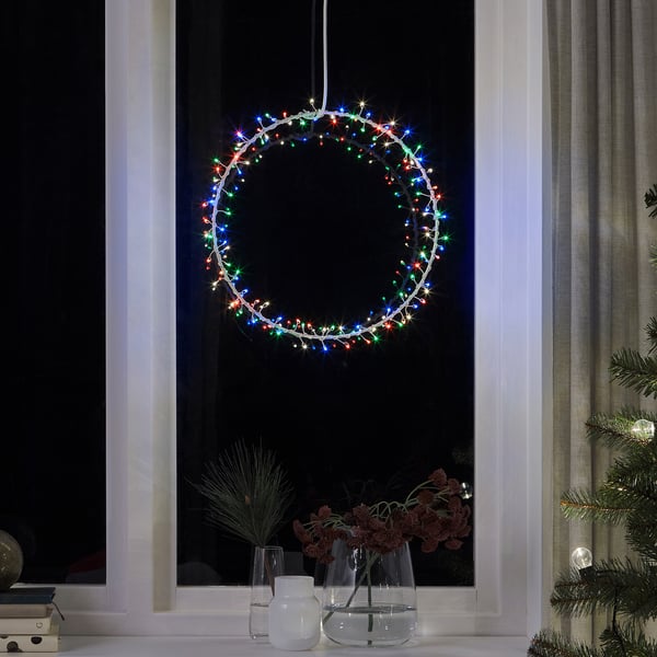 Strala ストローラ Ledペンダントランプ 電池式 リング状 点滅 Ikea